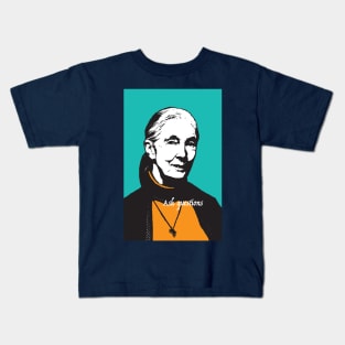 Jane Goodall: ask questions Kids T-Shirt